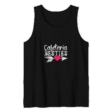 Discover Cafeteria Besties Crew Squad School Lunch Lady Worker Tank Tops