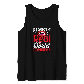 Discover Vampire Blood Draw Funny Phlebotomy Technician Phlebotomist Tank Tops
