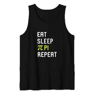 Discover Eat Sleep Pi Repeat Inspirational Math Student Teacher Tank Tops