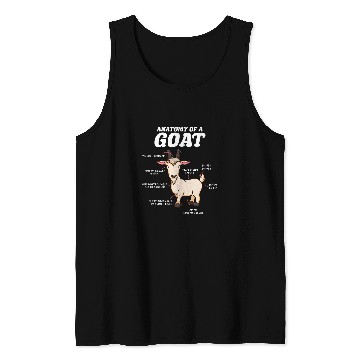 Discover Goats Lover Anatomy of a goat Tank Tops
