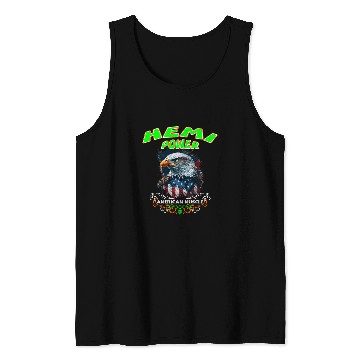 Discover 392 Hemi Power Patriotic Eagle Muscle Car Design Tank Tops