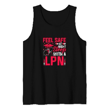 Discover Feel Safe at Night LPN Licensed Practical nurses LPN Tank Tops