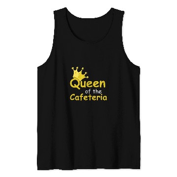 Discover Cafeteria Queen Worker or Waitress Tank Tops