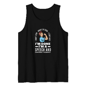 Discover Funny Speech Therapist Speech Language Pathologist SLP Tank Tops