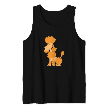 Discover Poodles Smileteespetsa Cute Apricot Miniature Poodle Dog Cartoon 320 Poodle dog Tank Tops