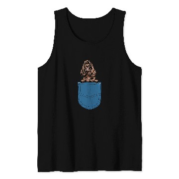 Discover Dog Cocker Spaniel Peeking Cocker Spaniel In A Pocket Tank Tops