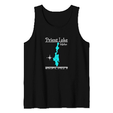 Discover Priest Lake Idaho Tank Tops