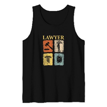 Discover Lawyer Law School Graduation Student Litigator Attorney 3 Tank Tops