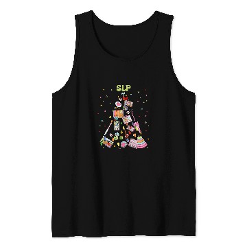 Discover Christmas Speech Therapy Speech Therapist SLP Tank Tops