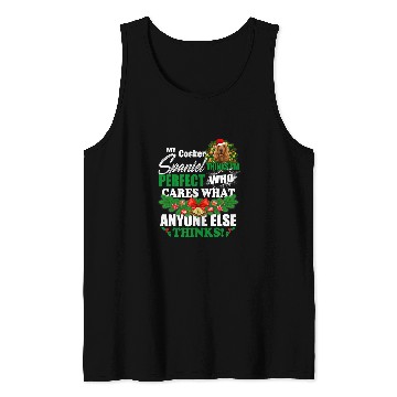 Discover Dog Cocker Spaniel My Cocker Spaniel Thinks Im Perfect Funny Cocker Spaniel Tank Tops