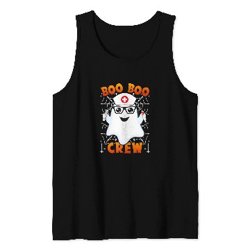 Discover Boo Boo Crew Nursing Halloween Funny Tank Tops