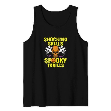 Discover Halloween Electrician Powerline Electrical Tools Electricity 8 Tank Tops