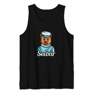 Discover North Germany North German Sailor Captain Sea Bear Tank Tops