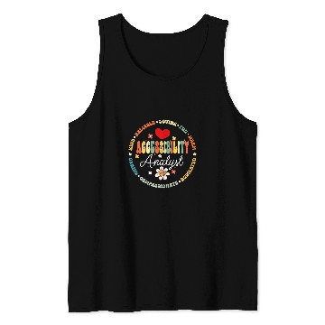 Discover Accessibility Analyst Squad Special Education Teacher Ed Tank Tops