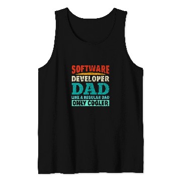 Discover Software Developer Dad Computer Programmer Coding 2 Tank Tops