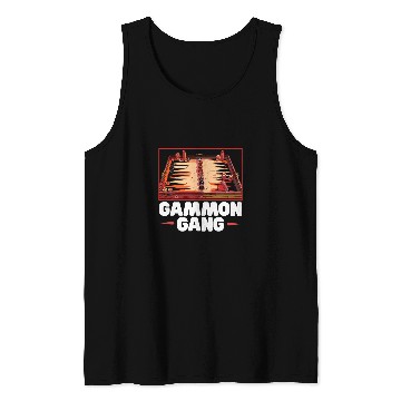 Discover Backgammon Player Strategy Board Game Dice Game Tank Tops