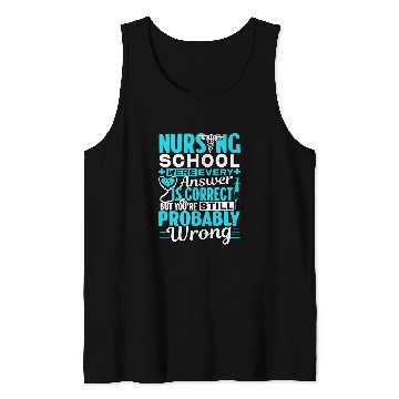 Discover Funny Nursing School  Student nurses Tank Tops