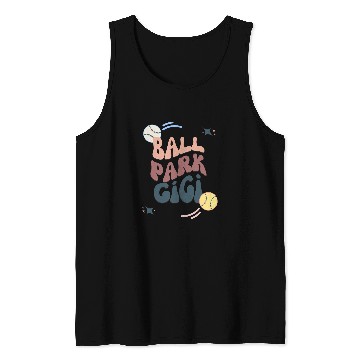 Discover Ball Park Gigi Softball and Baseball Tank Tops