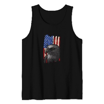 Discover American Bald Eagle Independance American Flag Eagle 21 Tank Tops