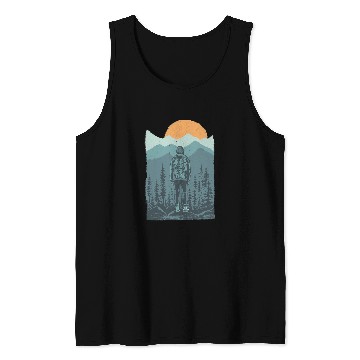 Discover Hiking Hiker Outdoor Hiker 162 Hike Tank Tops