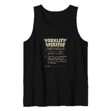 Discover Forklift Operator Definition Warehouse Worker Expert Driver Tank Tops