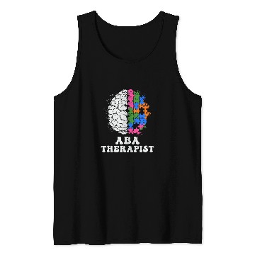 Discover ABA Therapist Applied Behavior Analysis Neurodiversity 1 Tank Tops