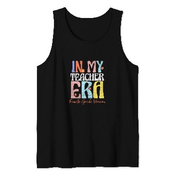 Discover Educator 4th Grade Teacher Era Retro For School Teacher Tank Tops