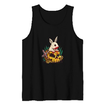 Discover Skeletons Skulls Scary Rabbit Bloody Skull Tank Tops