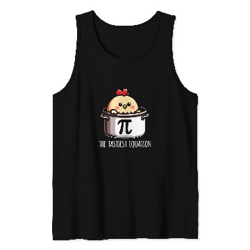 Discover Funny Pi Day Chicken Pot Pie For Math Teacher Student Tank Tops