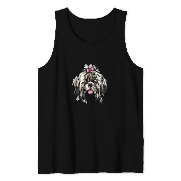 Discover Cool Shih Tzu Face Tank Tops