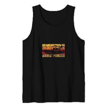 Discover Airboat Princess Hydroplane Propeller Swamp Tank Tops