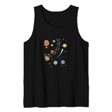 Discover Teacher Science Lover Solar System Scientist Astronomy Space Tank Tops