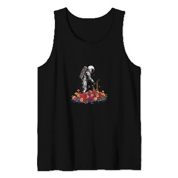 Discover Astronaut Funeral Cool Surreal SciFi EDM Space Art 3 Tank Tops