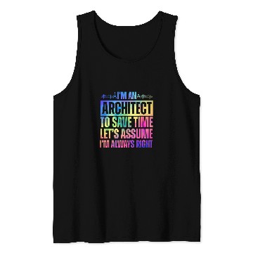 Discover Funny Architect Art For Men Women Future Architecture Lover 2 Tank Tops