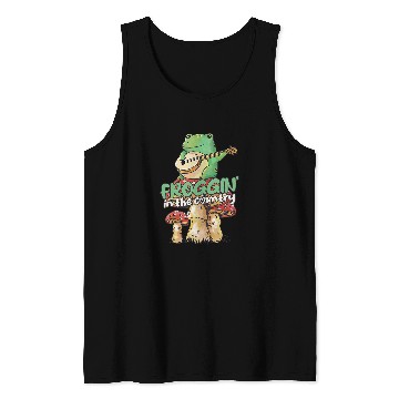 Discover Frog Toad Mushroom Cottagecore Tank Tops