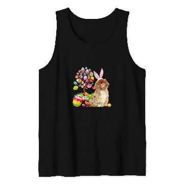 Discover Pekingese Easter Egg Tree Dogs Bunny Easters Day Tank Tops