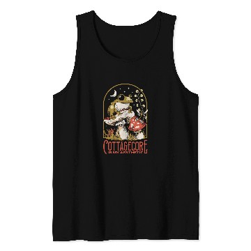 Discover Aesthetic Frog Toad Mushroom Cottagcore Tank Tops