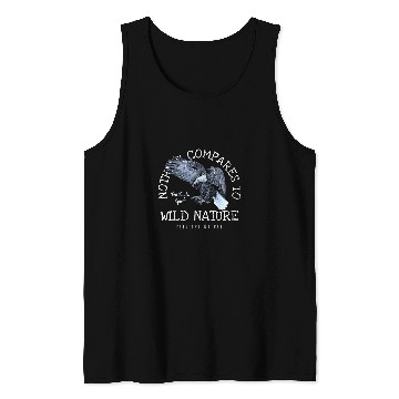 Discover Bald Eagle 2Nothing Compares To Wild Nature 2WhiteBlue Tank Tops