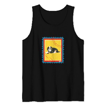 Discover Postage Stamp Bernedoodle Dog Tank Tops