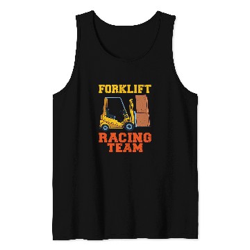 Discover Forklift Racing Team Driver Warehouse Forklift Operator Tank Tops