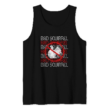 Discover Bad Squirrel Marmots Groundhog Woodchucks Squirrel Tank Tops