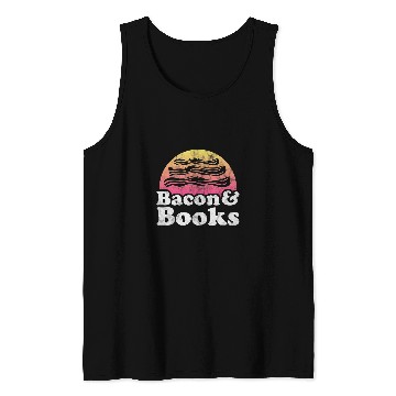 Discover Bacon and Books or Librarian Tank Tops