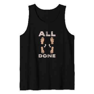 Discover All Done Speech Language Pathologist Speech Therapist Grunge Tank Tops