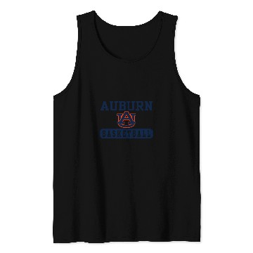 Discover Sport Basketball Auburn Tigers Basketball Logo Officially Licensed Tank Tops
