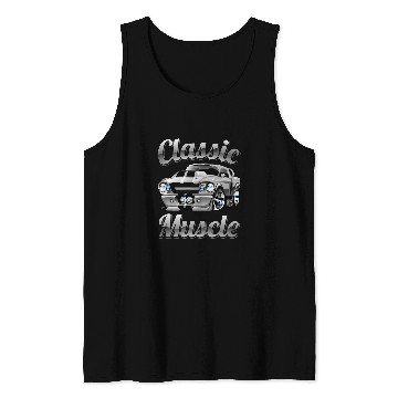 Discover Classic Muscle Car Hot Rod Cartoon Tank Tops