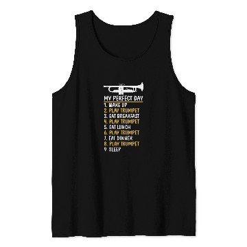 Discover Funny Trumpet Trumpeter Music Band Trumpet 1 Tank Tops