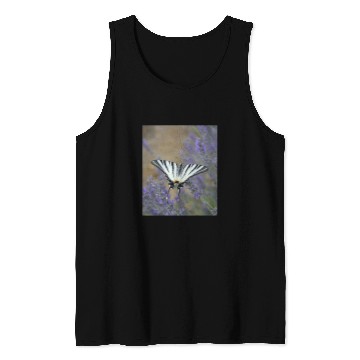Discover Stunning Swallowtail On Lavender Spike Photograph Tank Tops