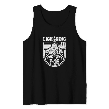 Discover F35 Lightning II USAF Stealth Multirole Aircraft Pilot 1 Tank Tops