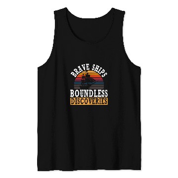 Discover Brave Ships Boundless Discoveries Indigenous Columbus Day Tank Tops