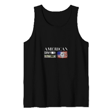 Discover American Stafford Staff Bulldog Battle Dog Tank Tops